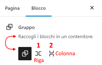 Opzione tipo di blocco