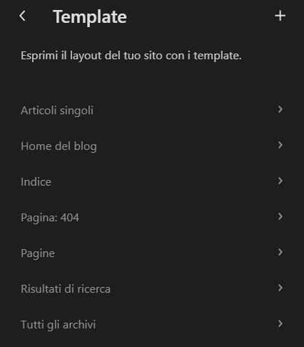 Modificare i template standard di WordPress con il full site editor